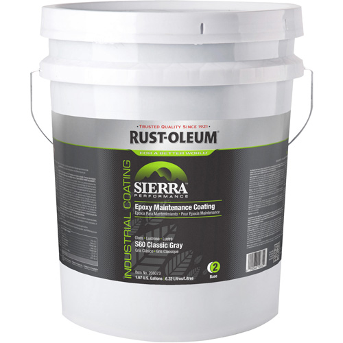 Sierra Performance S40 Floor Coating Base Component, 5 gal., Water-Based, High-Gloss, Grey Chandler Sales
