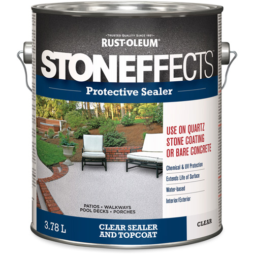 Stoneffects Protective Concrete Sealer, 3.78 L, Water-Based, Transparent, Clear Chandler Sales
