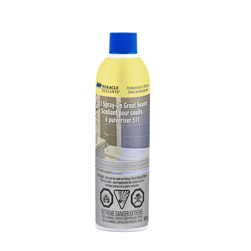 Miracle Sealants&reg; 511 Spray-On Grout Sealer, Aerosol Can Chandler Sales