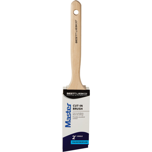 Brosse coup&eacute;e Master, Poly/nylon, Manche Bois, Largeur de 2" Chandler Sales