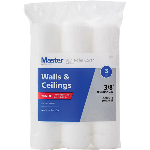 Master Woven Roller Cover, 10 mm (3/8") Nap, 240 mm (9-1/2") L Chandler Sales