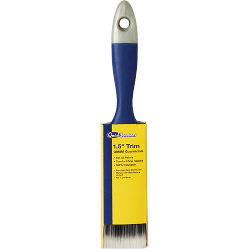 Quick Solutions Trim Brush, Polyester, Plastic Handle, 1-1/2" Width Chandler Sales
