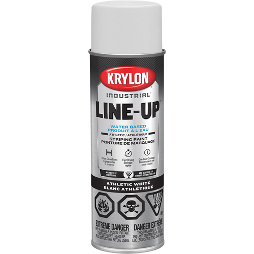 Peinture en a&eacute;rosol industrielle pour le marquage de terrain de gymnastique LINE-UP, Blanc, 18 oz, Canette a&eacute;rosol Chandler Sales