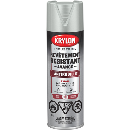 Peinture Tough Coat avec technologie Rust Barrier, Aluminium, M&eacute;tallique, 425 g, Canette a&eacute;rosol Chandler Sales