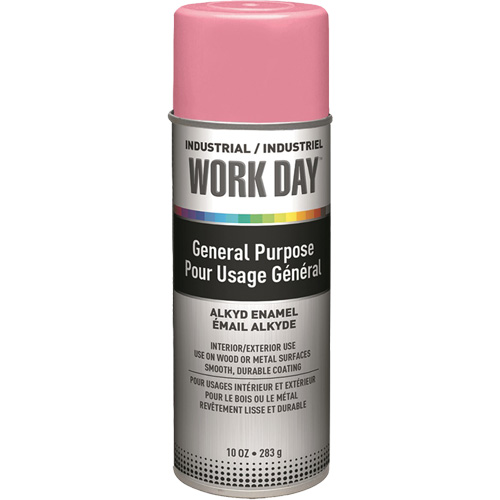 Peinture industrielle Work Day, Rose, Brillant, 10 oz, Canette a&eacute;rosol Chandler Sales