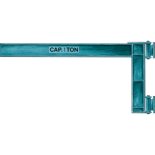 Wall Jibs, H Beam, 5-1/4" Flange Width, 1000 lbs. (0.5 tons) Capacity Chandler Sales