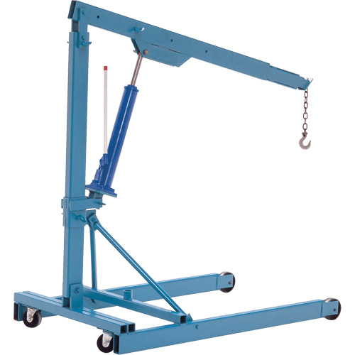 Portable Floor Cranes, 8' Lift, 2000 lbs. (1 tons), 82-1/2" Arm, 69-1/4" H Chandler Sales