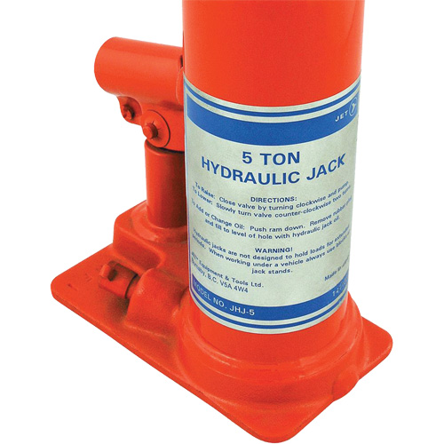 JHJ-5 Super Heavy-Duty Bottle Jack, 5 Ton(s), 15-3/8" Raised Height Chandler Sales