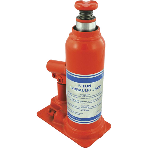 JHJ-5 Super Heavy-Duty Bottle Jack, 5 Ton(s), 15-3/8" Raised Height Chandler Sales