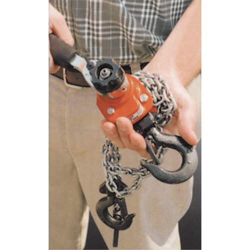 Series 602 Mini Ratchet Lever Hoist, 5' Lift, 550 lbs. (0.275 tons) Capacity, Steel Chain Chandler Sales