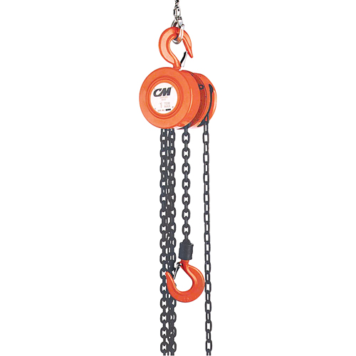 Chain Hoist, 20' Lift, 1000 lbs. (0.5 tons) Capacity, Steel Chain Chandler Sales