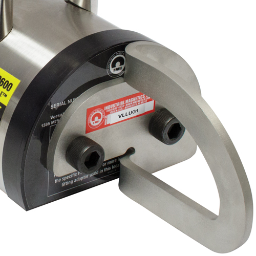 Vertical Lift Lug Adaptor For Versalift Magnets, 1200 lbs. (0.6 tons) Holding Cap., 3" L x 3" W x 3" H Chandler Sales
