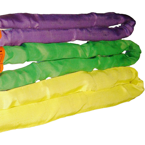 &eacute;lingue ronde en polyester pour &eacute;lingueur, Jaune, 1" la x 12' lo, 9000 lb Charge verticale Chandler Sales