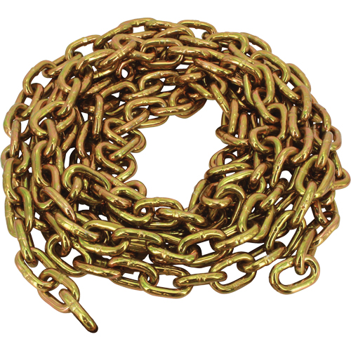 Grade 70 Imported Transport Chain, Carbon Steel, 1/2" x 25' (7.6 m) L, Grade 70, 11300 lbs. (5.65 tons) Load Capacity Chandler Sales