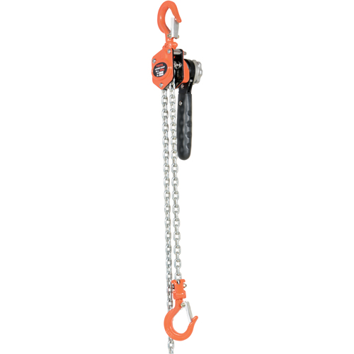 Mini Lever Hoist, 10' Lift, 500 lbs. (0.25 tons) Capacity, Steel Chain Chandler Sales