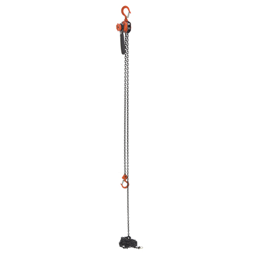 Mini palan &agrave; levier, Lev&eacute;e 15', Cabacit&eacute; 500 lb (0,25 tonne), Chaîne en Acier Chandler Sales
