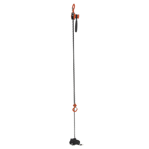 Mini palan &agrave; levier, Lev&eacute;e 15', Cabacit&eacute; 500 lb (0,25 tonne), Chaîne en Acier Chandler Sales