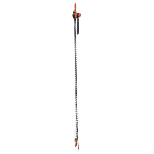 Mini palan &agrave; levier, Lev&eacute;e 10', Cabacit&eacute; 1000 lb (0,5 tonne), Chaîne en Acier Chandler Sales
