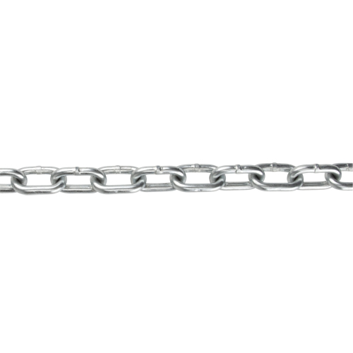 Straight Link Chain, Low Carbon Steel, 1/8" x 350' (106.7 m) L, Grade 30, 400 lbs. (0.2 tons) Load Capacity Chandler Sales