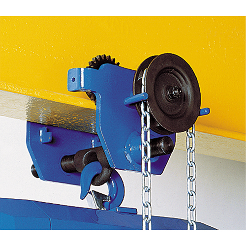 Corso&reg; Geared Trolley, 40000 lbs. (20 tons) Capacity, 5-1/3" - 8-2/3" Chandler Sales