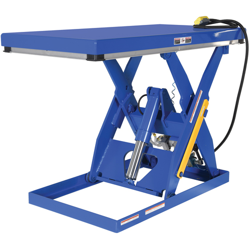 Hydraulic Scissor Lift Table, Steel, 60" L x 30" W, 3000 lbs. Cap. Chandler Sales
