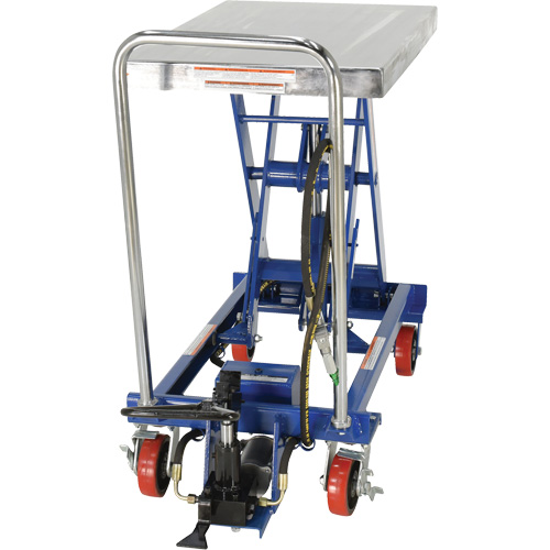 Pneumatic Hydraulic Scissor Lift Table, Steel, 32-1/2" L x 19-3/4" W, 1000 lbs. Cap. Chandler Sales