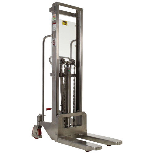 Gerbeur Hefti-Lift, M&eacute;canisme Pompe au pied, Capacit&eacute; de 880 lb, Levage max de 59" Chandler Sales