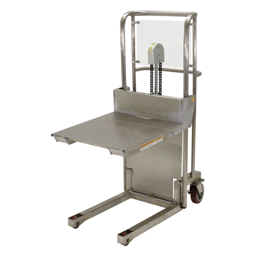 Hefti-Lift Load Stacker, Foot Pump Operated, 450 lbs. Capacity, 45-5/8" Max Lift Chandler Sales
