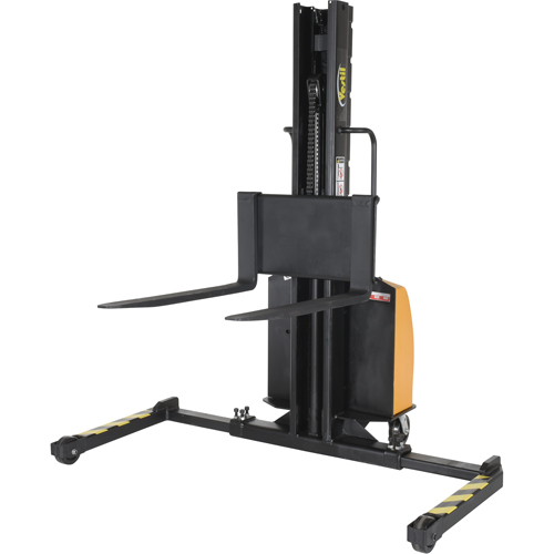 Narrow Mast Powered Lift Stacker, Electric Operated, 1500 lbs. Capacity, 63" Max Lift Chandler Sales