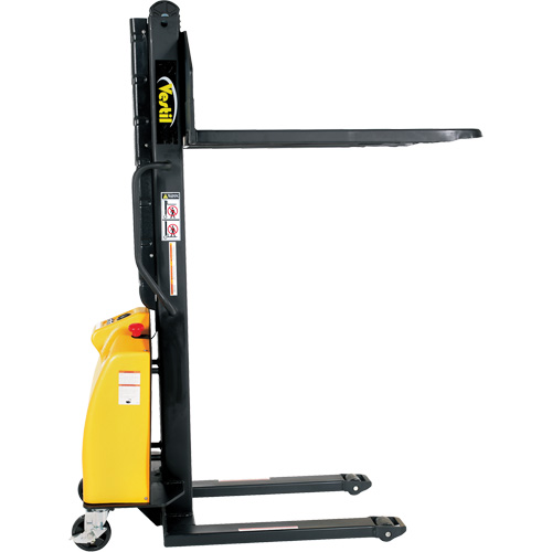 Narrow Mast Powered Lift Stacker, Electric Operated, 1500 lbs. Capacity, 63" Max Lift Chandler Sales