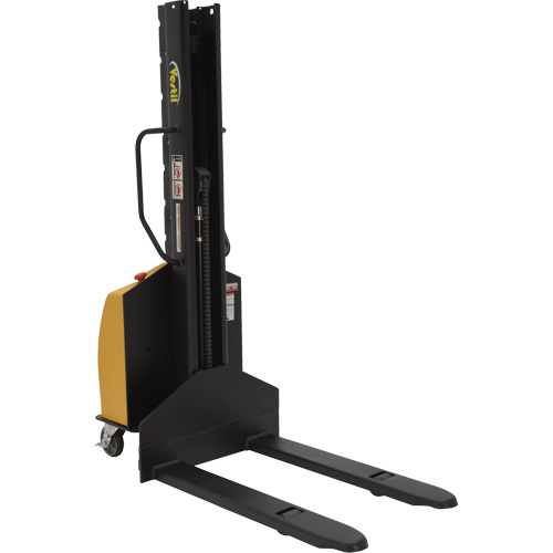 Narrow Mast Powered Lift Stacker, Electric Operated, 1000 lbs. Capacity, 63" Max Lift Chandler Sales