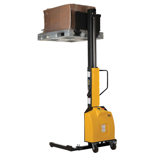 Narrow Mast Powered Lift Stacker, Electric Operated, 1500 lbs. Capacity, 98" Max Lift Chandler Sales