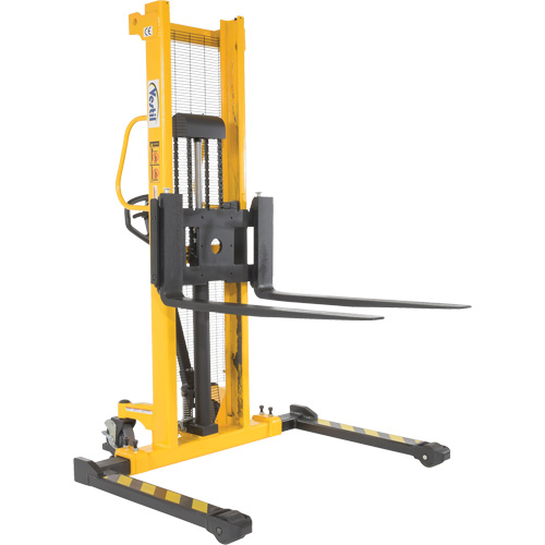 Manual Hydraulic Stacker, Hand Pump Operated, 2000 lbs. Capacity, 63" Max Lift Chandler Sales