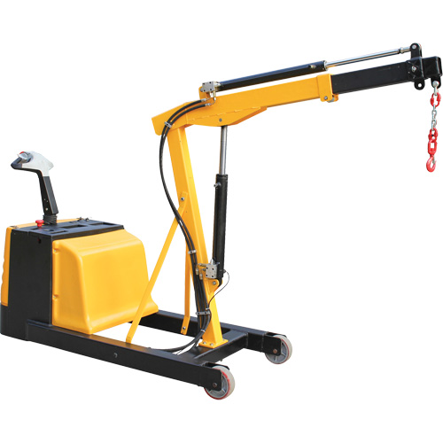 Electric Powered Floor Crane, 8.8' Lift, 1500 lbs. (0.75 tons), 44-1/4" Arm, 62-1/4" H Chandler Sales