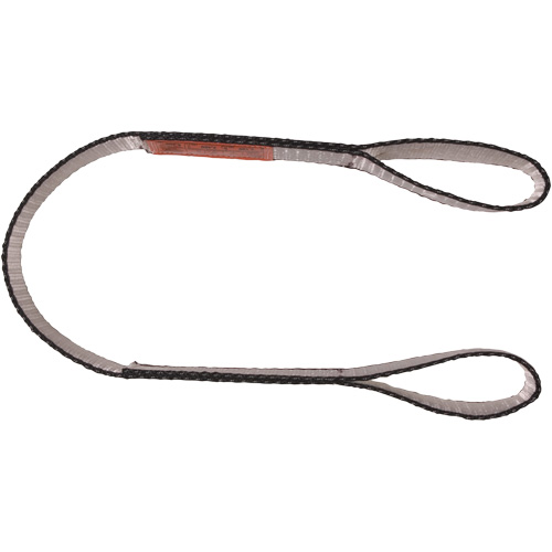 Polyester Web Sling, Double Ply, Double Eye, Type 3, 1" W x 4' L, 3100 lbs. Vertical Cap. Chandler Sales