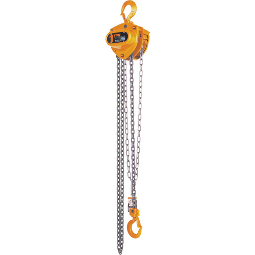 Kito Manual Chain Hoist, 15' Lift, 2000 lbs. (1 tons) Capacity, Steel Chain Chandler Sales