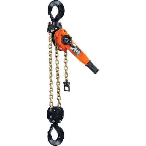 Series 653-A Ratchet Lever Hoist, 5' Lift, 12000 lbs. (6 tons) Capacity, Steel Chain Chandler Sales