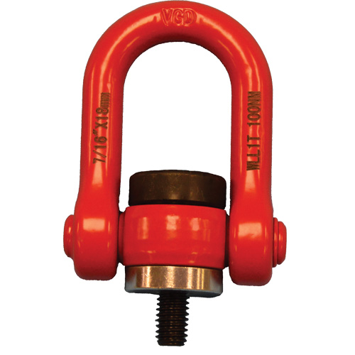 VQ Swivel Hoist Lifting Ring, 5/16", 12 mm Thread Length, Alloy Steel Chandler Sales