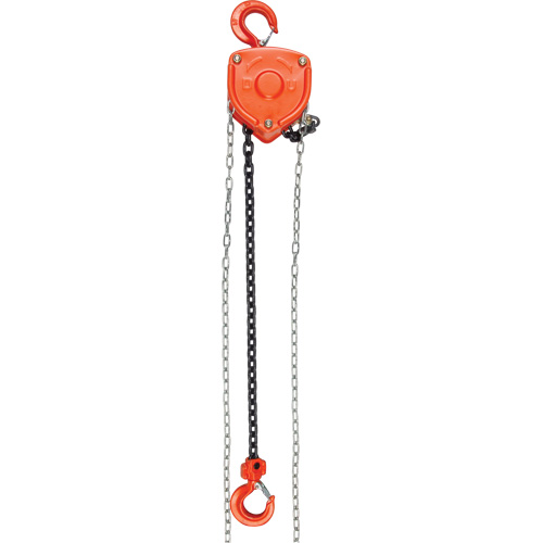 Chain Hoist, 10' Lift, 1000 lbs. (0.45 tons) Capacity, Alloy Steel Chain Chandler Sales