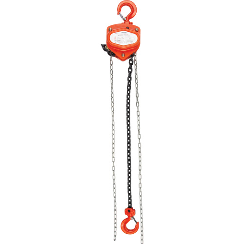 Chain Hoist, 20' Lift, 2000 lbs. (1 tons) Capacity, Alloy Steel Chain Chandler Sales