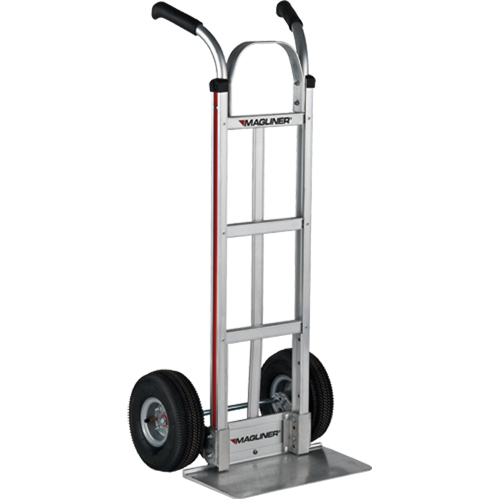 Knocked Down Hand Truck, Dual Handle, Aluminum, 48" Height, 500 lbs. Capacity Chandler Sales