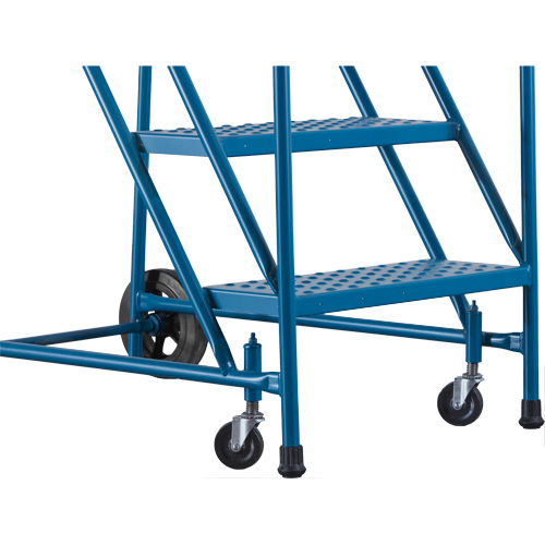 CSA-Certified Rolling Step Ladder, 5 Steps, 22" Step Width, 46" Platform Height, Steel Chandler Sales