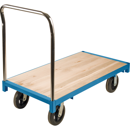 Chariot &agrave; plateforme robuste, 48" lo x 24" la, Capacit&eacute; de 2000 lb, Roues en Caoutchouc Chandler Sales