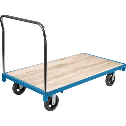 Chariot &agrave; plateforme robuste, 60" lo x 30" la, Capacit&eacute; de 2000 lb, Roues en Caoutchouc Chandler Sales