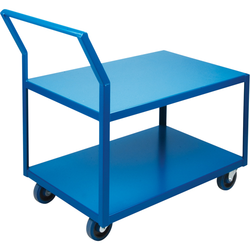 Heavy-Duty Low Profile Shop Carts, 2 Tiers, 18" W x 30" D x 40" H, 1200 lbs. Cap. Chandler Sales