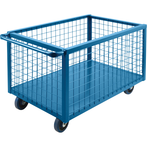 Caisson en treillis m&eacute;tallique, Acier, 51" lo x 24" la x 31,5" h, Volume 16 pi³, Capacit&eacute; 1200 lb Chandler Sales