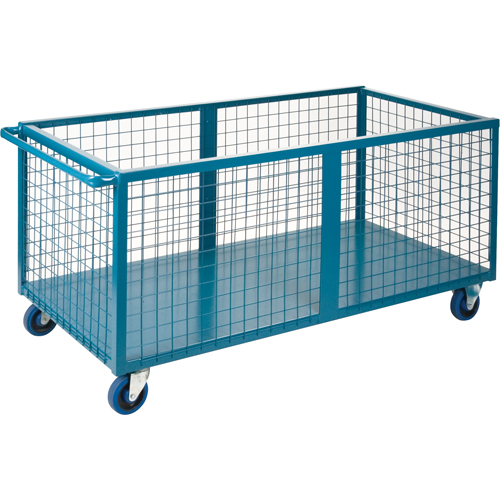 Caisson en treillis m&eacute;tallique, Acier, 63" lo x 30" la x 31,5" h, Volume 25 pi³, Capacit&eacute; 1200 lb Chandler Sales