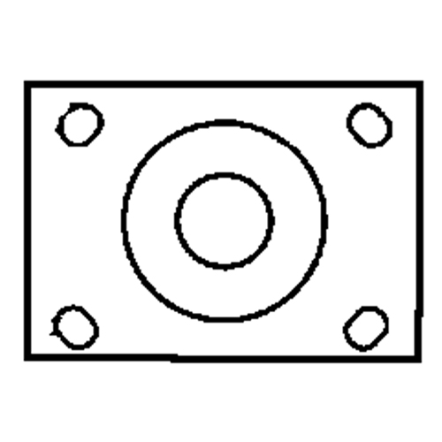Total Locking Caster, Swivel with Brake, 6" (152.4 mm), Rubber, 450 lbs. (204 kg.) Chandler Sales