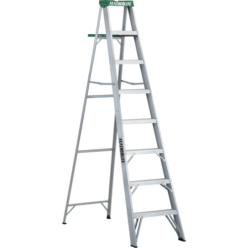 Commercial Duty Stepladders (2400 Series), 8', Aluminum, 225 lbs. Capacity, Type 2 Chandler Sales