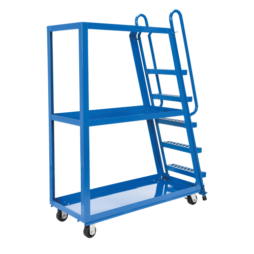 Chariot &agrave; cueillette, Acier, 21-7/8" la x 56-1/8" p, 3 tablettes, Capacit&eacute; 1000 lb Chandler Sales